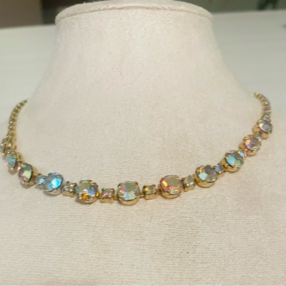 Vintage AB Rhinestone Choker